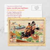Vintage Steam Punk Werbung Postkarte (Vorne/Hinten)