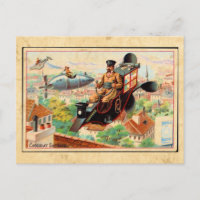 Vintage Steam Punk Werbung Postkarte