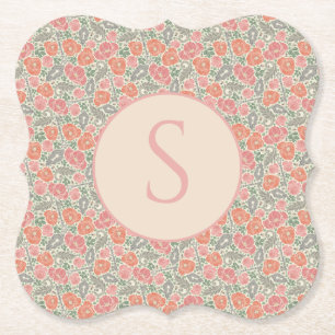 Vintage-Steampunk-Altschlüssel Roter Mohn Untersetzer