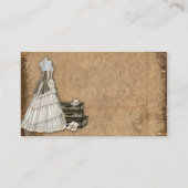 Vintage Steampunk Bride Wedding Platzkarten (Rückseite)