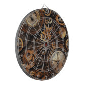 Vintage Steampunk Dartboard Dartscheibe (Vorderseite Links)