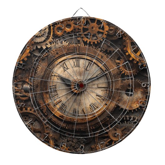 Vintage-Steampunk-Dartscheibe Dartscheibe (vorne)