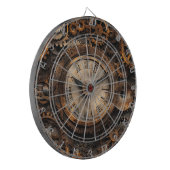 Vintage-Steampunk-Dartscheibe Dartscheibe (Vorderseite Links)