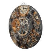Vintage-Steampunk-Dartscheibe Dartscheibe (Vorderseite rechts)
