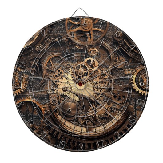 Vintage-Steampunk-Dartscheibe Dartscheibe (vorne)