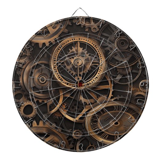 Vintage-Steampunk-Dartscheibe Dartscheibe (vorne)