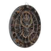 Vintage-Steampunk-Dartscheibe Dartscheibe (Vorderseite Links)