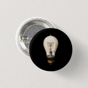 Vintage Steampunk-Glühbirne Button