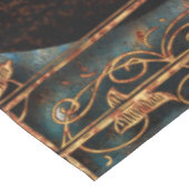 Vintage Steampunk Herz-Tapete Tischdecke (Schrägansicht)