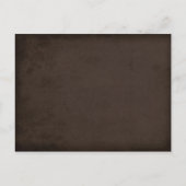 Vintage Steampunk-Hochzeit Ankündigungspostkarte (Rückseite)