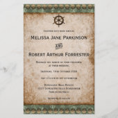 Vintage Steampunk-Hochzeitseinladung Flyer (Vorne)