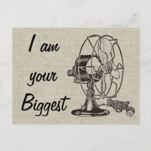 Vintage Steampunk Ich bin dein größter Fan Postkarte