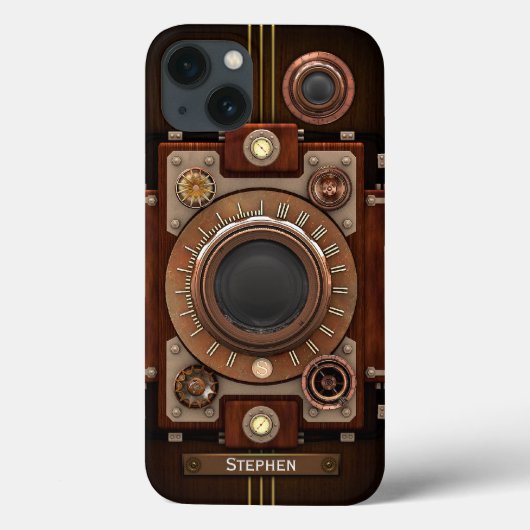 Vintage Steampunk Kamera #1C Case-Mate iPhone Hülle (Rückseite)