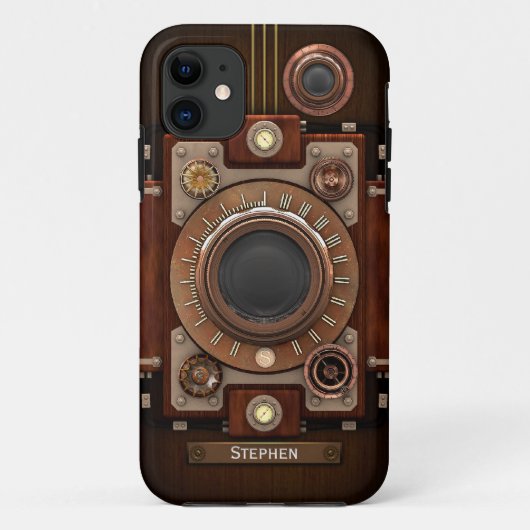 Vintage Steampunk Kamera #1C Case-Mate iPhone Hülle (Rückseite)