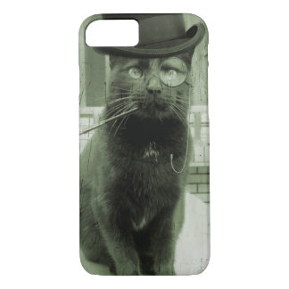 Vintage-Steampunk-Katze-iPhone-Hülle iPhone 8/7 Hülle