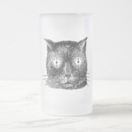 Vintage Steampunk Katze Mattglas Bierglas