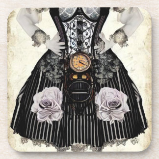 Vintage-Steampunk-Korsettkleid Getränkeuntersetzer