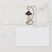 Vintage Steampunk Lampen-Geschäfts-Karte Visitenkarte (Vorne/Hinten)