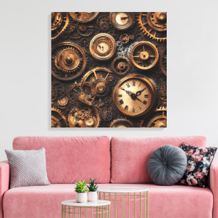 Vintage-Steampunk-Leinwandkunst Leinwanddruck