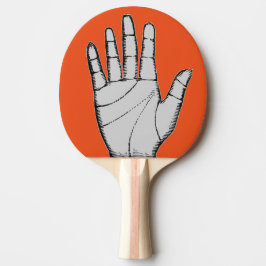 Vintage Steampunk Metallhand Tischtennis Schläger