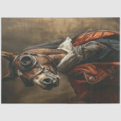 Vintage-Steampunk-Pferd-Decoupage Seidenpapier (Vorderseite)
