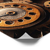 Vintage-Steampunk-Plakat Poster (Ecke)