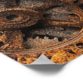 Vintage-Steampunk-Plakat Poster (Ecke)