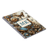 Vintage Steampunk-Schmetterlinge Notizblock (Rechte Seite)