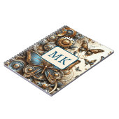 Vintage Steampunk-Schmetterlinge Notizblock (Linke Seite)