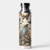 Vintage Steampunk-Schmetterlinge Trinkflasche (Links)