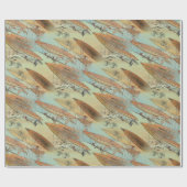 Vintage Steampunk-Stilluftschiffe im Flugmuster Geschenkpapier (Flach)