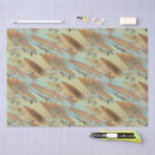 Vintage Steampunk-Stilluftschiffe im Flugmuster Seidenpapier (Handwerk)