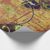 Vintage Steampunk Tapete Geschenkpapier (Ecke)