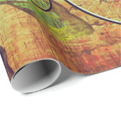 Vintage Steampunk Tapete Geschenkpapier (Rolleneckpunkt)