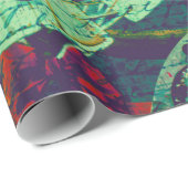 Vintage Steampunk Tapete Geschenkpapier (Rolleneckpunkt)