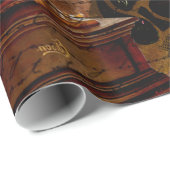 Vintage Steampunk Tapete Geschenkpapier (Rolleneckpunkt)