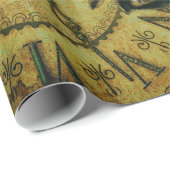 Vintage Steampunk Tapete Geschenkpapier (Rolleneckpunkt)