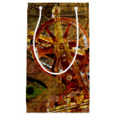 Vintage Steampunk Tapete Kleine Geschenktüte (Vorderseite)