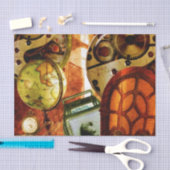 Vintage Steampunk Tapete Seidenpapier (Handwerk)