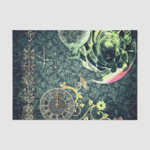Vintage Steampunk Tapete Seidenpapier