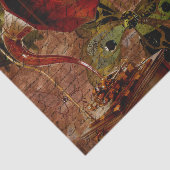 Vintage Steampunk Tapete Seidenpapier (Ausschnitt)