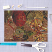 Vintage Steampunk Tapete Seidenpapier (Handwerk)