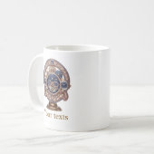 Vintage-Steampunk-Uhrwerk-Kaffeetasse Kaffeetasse (Vorderseite Links)