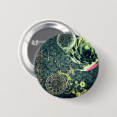Vintage-Steampunk-Wallpaper Button (Vorne & Hinten)