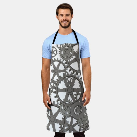 Vintage-Steampunk-Zahnräder Schürze (Getragen)