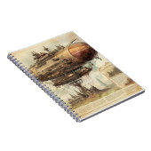 Vintage Steampunk-Zeppelin (10) Notizblock (Rechte Seite)