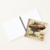 Vintage-Steampunk-Zeppelin (10) Notizblock (Innenseite)