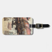 Vintage Steampunk Zeppelin (9) Gepäckanhänger (Vorderseite horizontal)