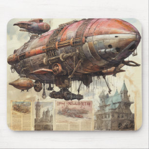 Vintage-Steampunk-Zeppelin (9) Mousepad
