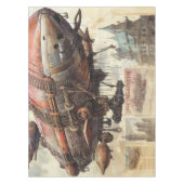 Vintage-Steampunk-Zeppelin (9) Tischdecke (Vorderseite)